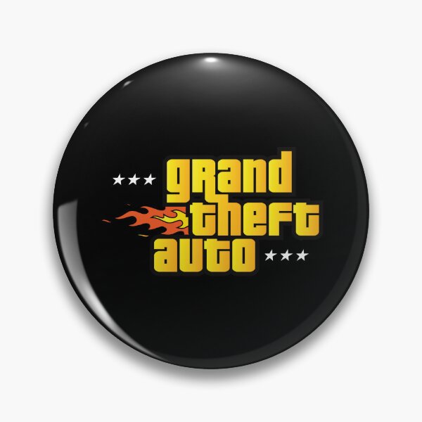 Item preview, GTA Grand Theft Auto Logo Modern Classic designed and sold by BubblePopRed.