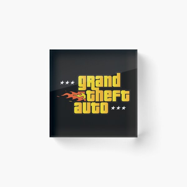 Item preview, GTA Grand Theft Auto Logo Modern Classic designed and sold by BubblePopRed.