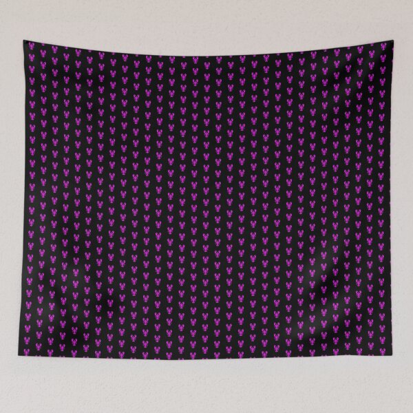 Item preview, Magenta Nautical Lobster Silhouette Design designed and sold by pattern-archive.