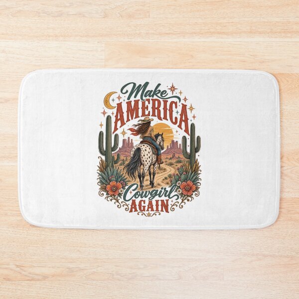 Item preview, Cowgirl Quotes, Make America Cowgirl Again Vintage Western Rodeo designed and sold by graphic-genie.