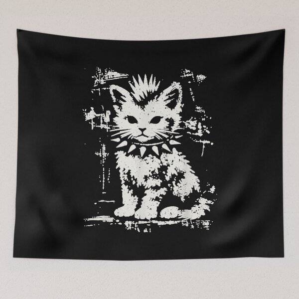 Item preview, Punk Cat Grunge Rebel Cat Alternative Style  designed and sold by NguboNorento.