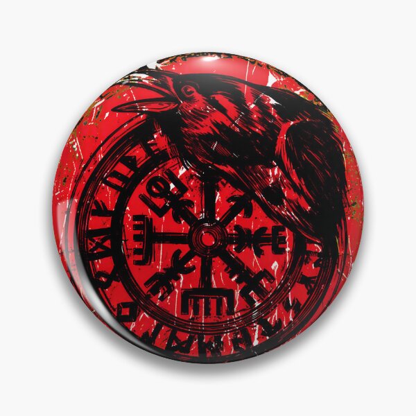 Item preview, Raven Helm of Awe Norse Symbol Bird Flock Graphic designed and sold by YarningsandYear.