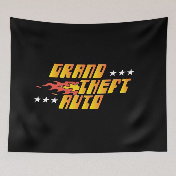 Item preview, GTA Grand Theft Auto Logo Classic designed and sold by BubblePopRed.