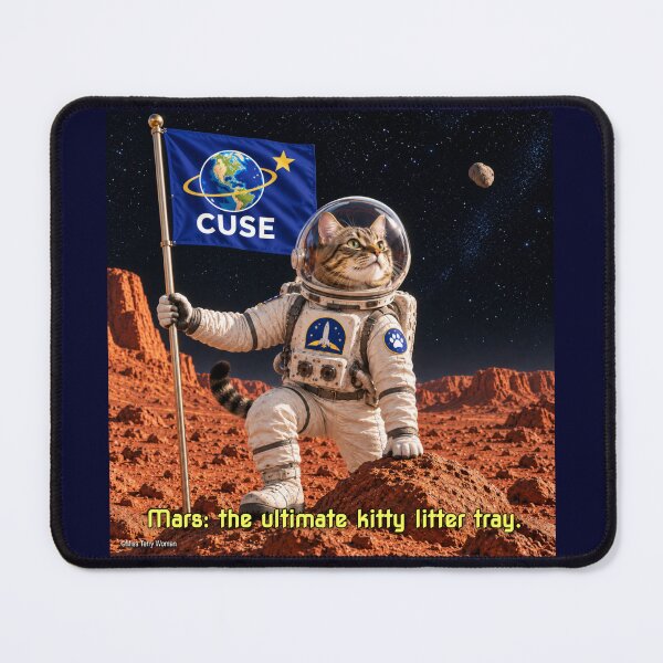 Item preview, Mars: The Ultimate Kitty Litter Tray - Space Cat designed and sold by MissTerryWoman.