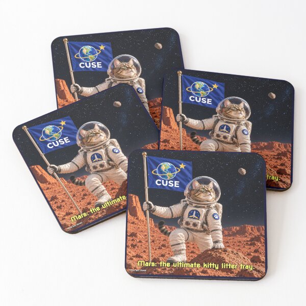 Item preview, Mars: The Ultimate Kitty Litter Tray - Space Cat designed and sold by MissTerryWoman.