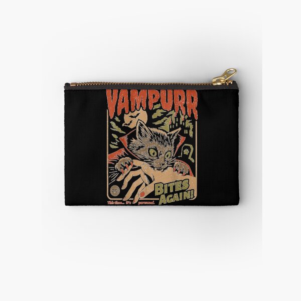 Item preview, Vampurr Bites Again! Funny Cat Halloween Vintage Graphic designed and sold by Suzu Comena.
