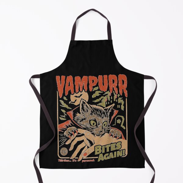 Item preview, Vampurr Bites Again! Funny Cat Halloween Vintage Graphic designed and sold by Suzu Comena.