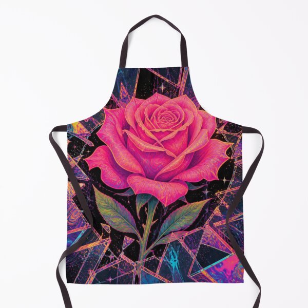 Item preview, Neon Rose Among Shattered Glass designed and sold by EmpoweredEchoesSpirit.