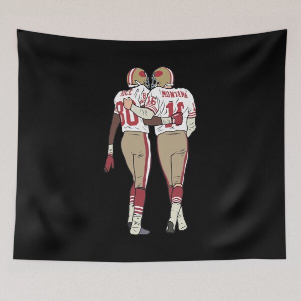 Item preview, Montana and Rice Legendary Football Duo Art designed and sold by JENNIFFFER.