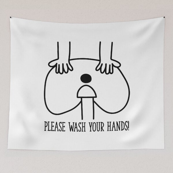 Item preview, Funny Butt Hands Washes Your Hands Gag designed and sold by Tawnat-Zl9at.