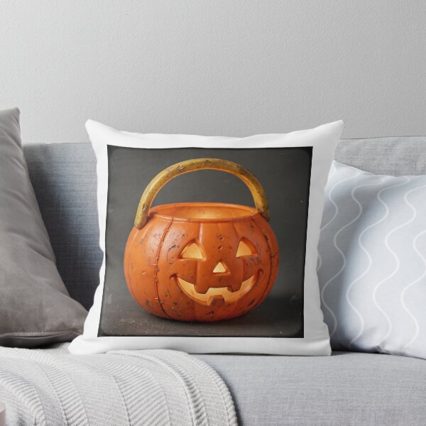 Item preview, Vintage Plastic Pumpkin Candy Pail — 90s Halloween Nostalgia designed and sold by To Err Is To Be Human.