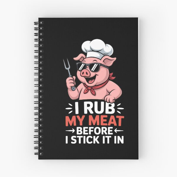 Item preview, Funny Pig Chef I Rub My Meat Before I Stick It In designed and sold by Tawnat-Zl9at.