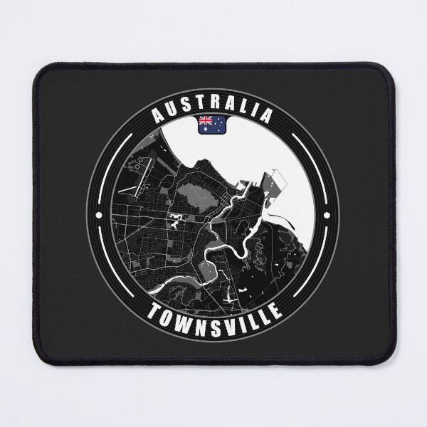 Item preview, Townsville Australia City Map designed and sold by Thistle-TShop.