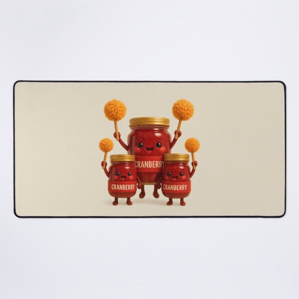 Item preview, Cute Cranberry Jar Cheerleaders | Kawaii Thanksgiving Fun Art designed and sold by Moons Studio.