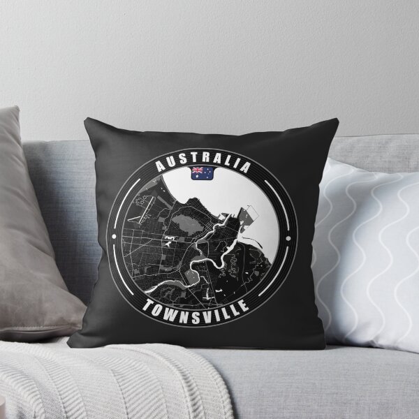 Item preview, Townsville Australia City Map  designed and sold by Thistle-TShop.