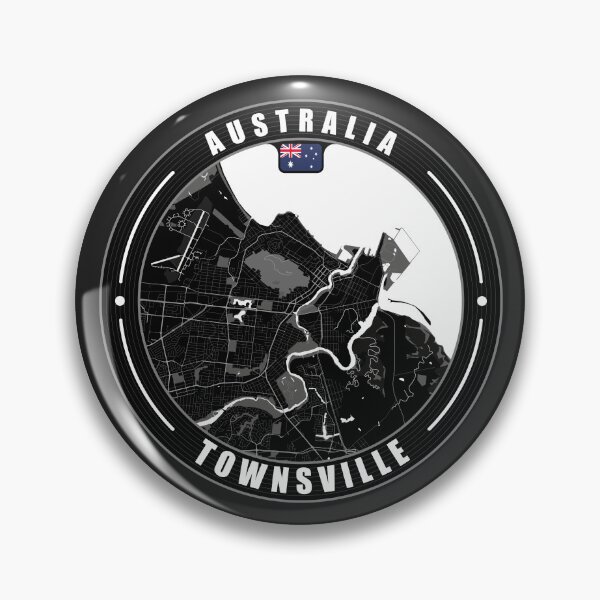Item preview, Townsville Australia City Map  designed and sold by Thistle-TShop.