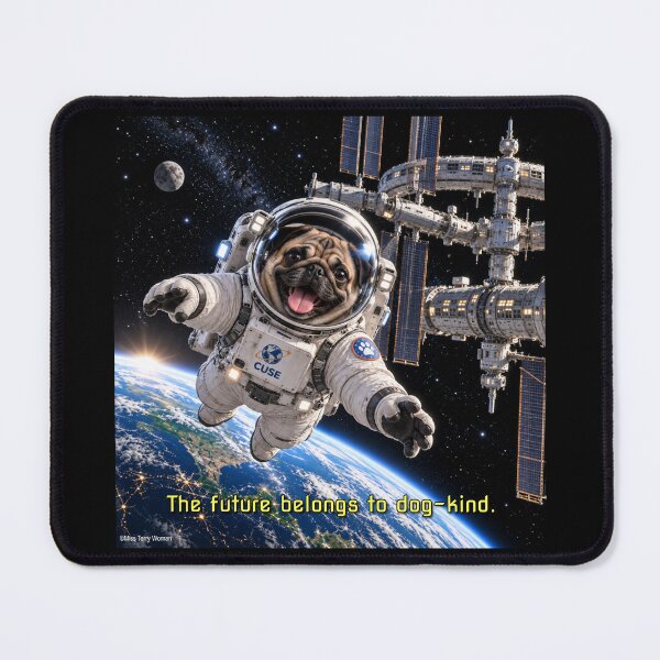 Item preview, Pug Astronaut in Space designed and sold by MissTerryWoman.