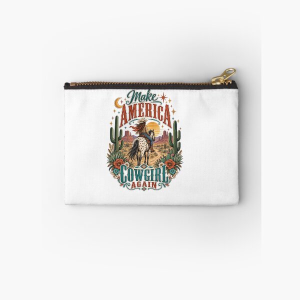 Item preview, Copy of Cowgirl Quotes, Make America Cowgirl Again Vintage Western Rodeo designed and sold by graphic-genie.