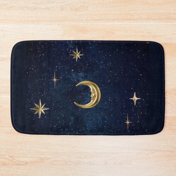 Item preview, 90s Whimsigoth Celestial Moon & Stars - Vintage Gold Crescent Aesthetic designed and sold by BrontesWhimsyStore.