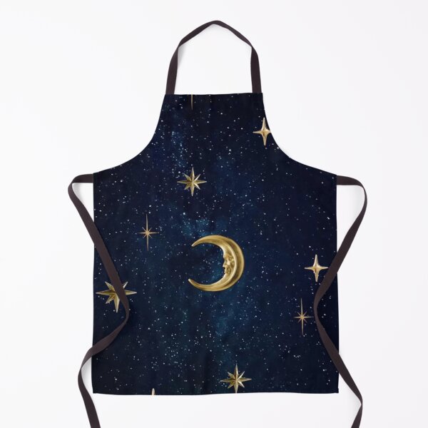 Item preview, 90s Whimsigoth Celestial Moon & Stars - Vintage Gold Crescent Aesthetic designed and sold by BrontesWhimsyStore.