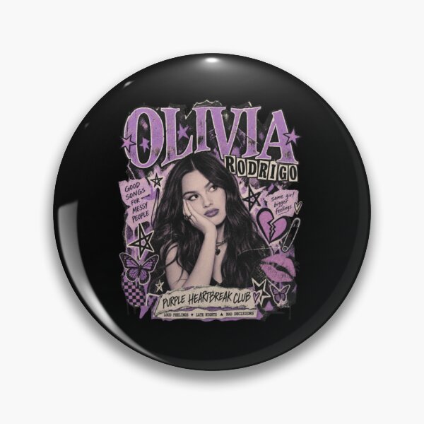 Item preview, Olivia Rodrigo – Purple Heartbreak Club Grunge Pop Collage designed and sold by RunicRoselle.