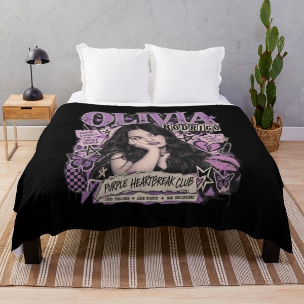 Item preview, Olivia Rodrigo – Purple Heartbreak Club Grunge Pop Collage designed and sold by RunicRoselle.
