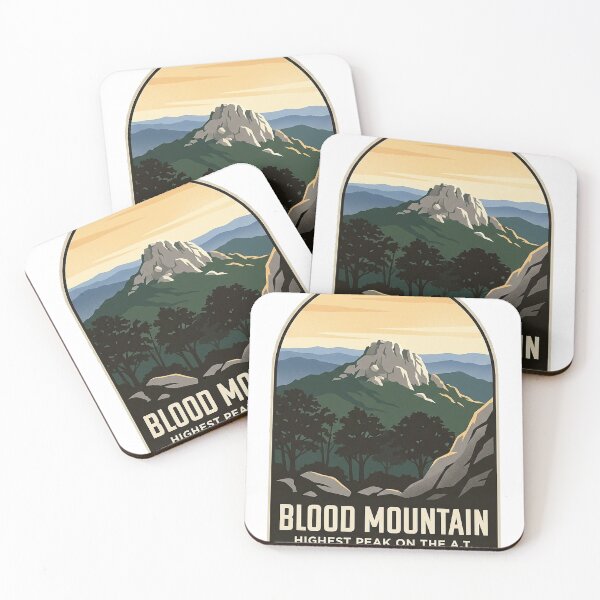 Item preview, Blood Mountain Summit Georgia Vintage Travel Badge Sticker designed and sold by DetourDgn.