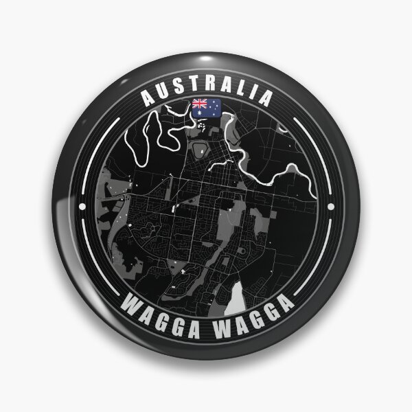 Item preview, Wagga Wagga Australia City Map  designed and sold by Thistle-TShop.