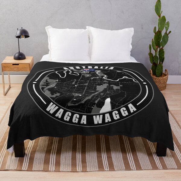 Item preview, Wagga Wagga Australia City Map designed and sold by Thistle-TShop.