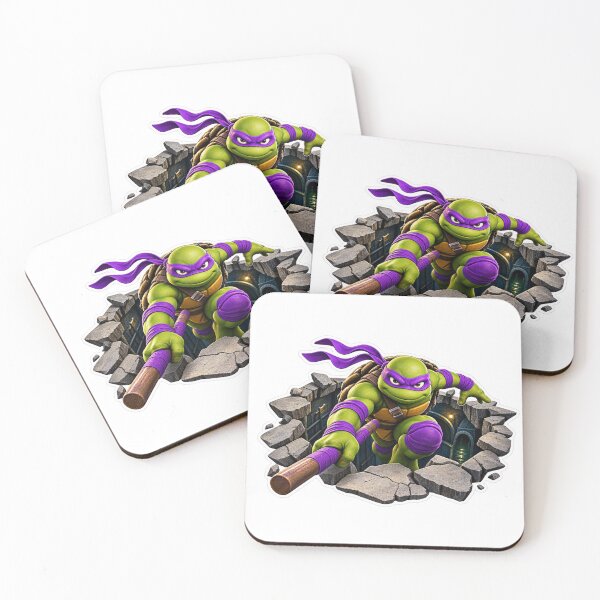 Item preview, Anamorphic Ninja Turtle Floor Pop-Out 3D Trench Illusion designed and sold by MR4me.