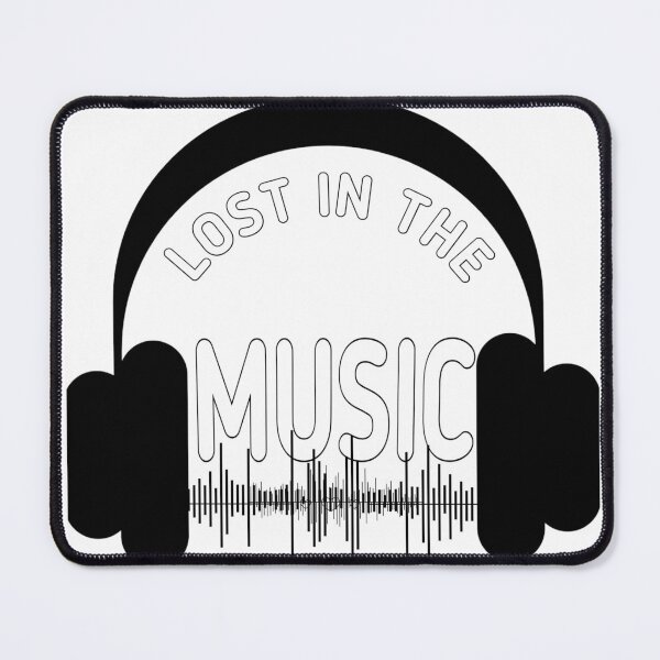 Item preview, Lost in the Music - Minimalist Headphone & Soundwave designed and sold by Code&PlayCo..