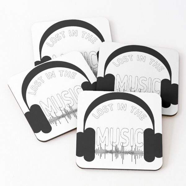 Item preview, Lost in the Music - Minimalist Headphone & Soundwave designed and sold by Code&PlayCo..