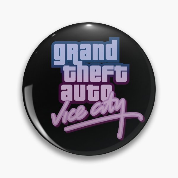 Item preview, GTA Grand Theft Auto Logo Vice City GTA 6 Sunset designed and sold by BubblePopRed.