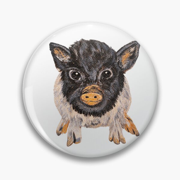 Item preview, Cute Baby Piglet Original Art in Acrylic  designed and sold by Chris Zahorcik Art.