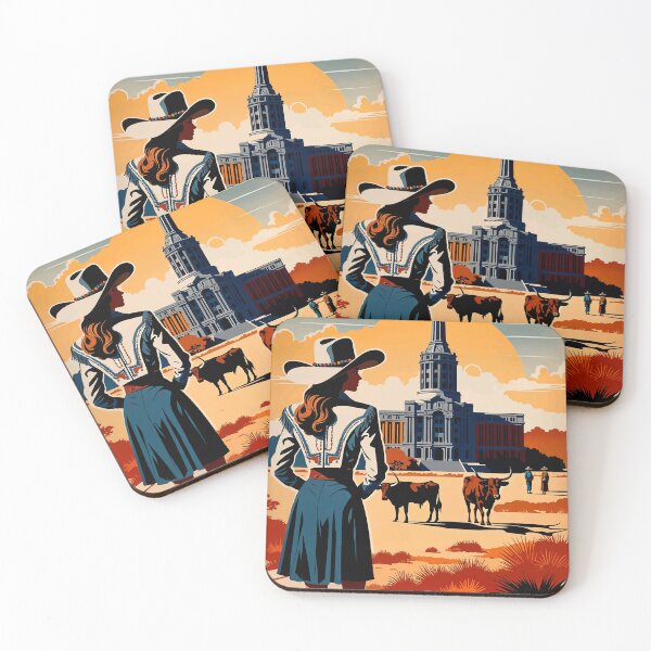 Item preview, Texas Poster, Retro Cowgirl Travel Wall Art With Longhorns And Capitol designed and sold by ShopieHome.