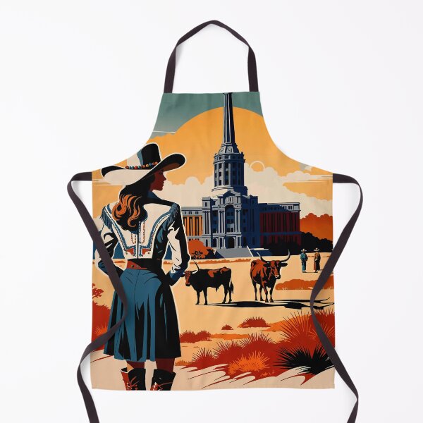 Item preview, Texas Poster, Retro Cowgirl Travel Wall Art With Longhorns And Capitol designed and sold by ShopieHome.