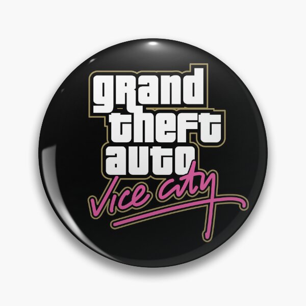 Item preview, GTA Grand Theft Auto Logo Vice City Classic designed and sold by BubblePopRed.