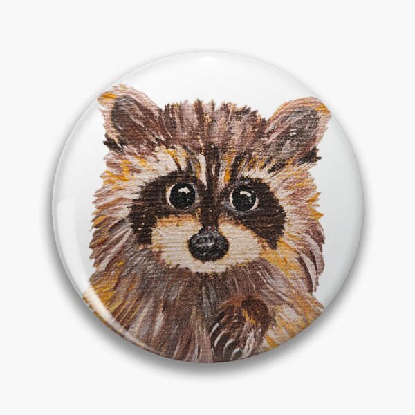Item preview, Baby Racoon Original Art in Acrylic  designed and sold by Chris Zahorcik Art.