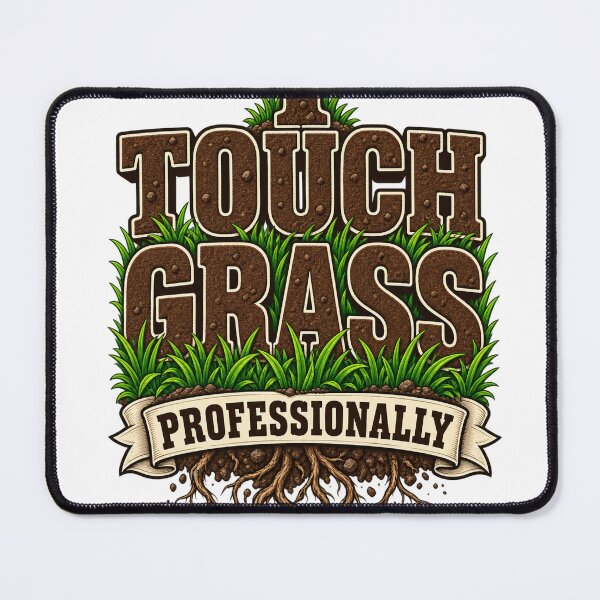 Item preview, I Touch Grass Professionally Funny Hiker Meme Gift designed and sold by ys96.