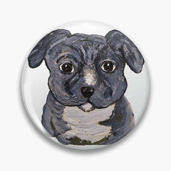 Item preview, Blue Pit Bull Terrier Original Acrylic designed and sold by Chris Zahorcik Art.