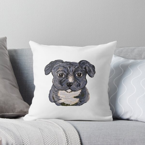 Item preview, Blue Pit Bull Terrier Original Acrylic designed and sold by Chris Zahorcik Art.