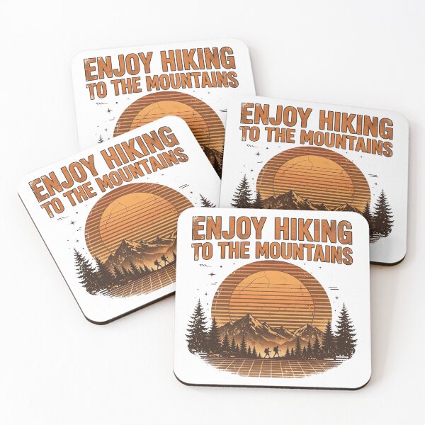 Item preview, Enjoy Hiking To The Mountains Retro Sunset designed and sold by ThePrintArt.