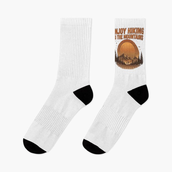 Item preview, Enjoy Hiking To The Mountains Retro Sunset designed and sold by ThePrintArt.