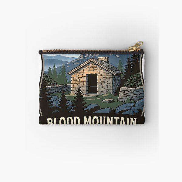 Item preview, Blood Mountain Stone Shelter Georgia Crest Sticker designed and sold by DetourDgn.