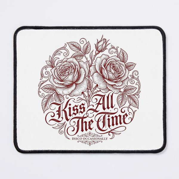 Item preview, Vintage Botanical Roses Kiss All The Time Graphic designed and sold by So Golden Shop.