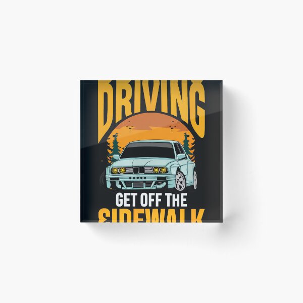 Item preview, Retro Car Driving Get Off Sidewalk Funny Car Lover Gift designed and sold by YarningsandYear.