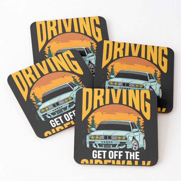 Item preview, Retro Car Driving Get Off Sidewalk Funny Car Lover Gift designed and sold by YarningsandYear.