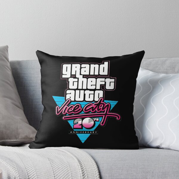 Item preview, GTA Grand Theft Auto Logo Vice City 20th Anniversary 20 Years designed and sold by BubblePopRed.