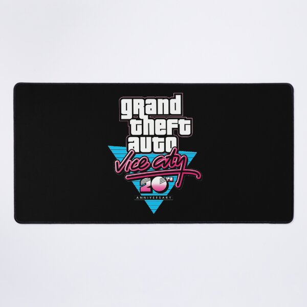 Item preview, GTA Grand Theft Auto Logo Vice City 20th Anniversary 20 Years designed and sold by BubblePopRed.