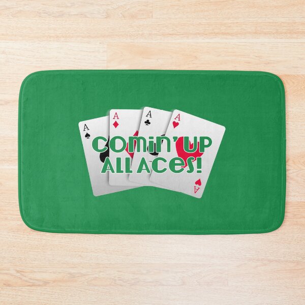 Item preview, Comin’ Up All Aces! (on Green) designed and sold by PawsitiveMum3.